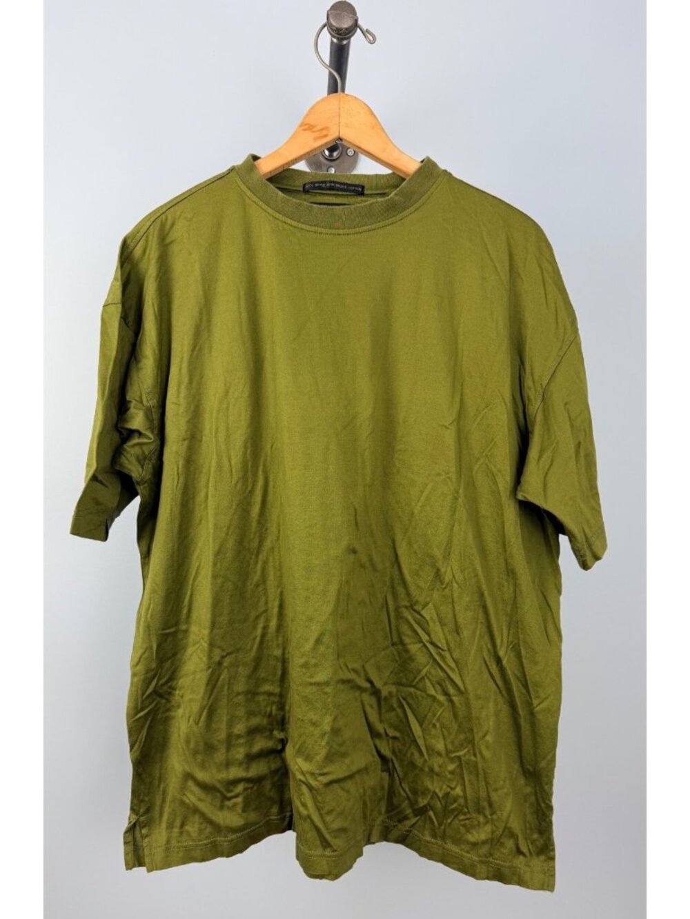 Bugatchi Uomo Mens Large Green 100% Mercerized Cotton T-Shirt